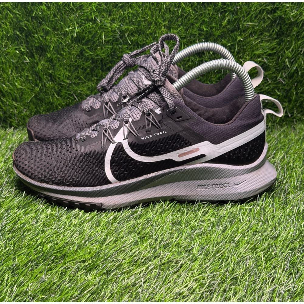 Nike Pegasus Trail 4 Womens Black Grey Running Shoes DJ6159-001 Size 7